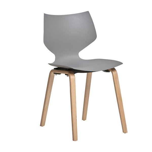 Komplet 4 sivih jedilnih stolov Marckeric Tula-image-3