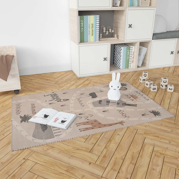 Otroškaročno potiskana preproga Nattiot Little Savannah, 100 x 140 cm-image-1
