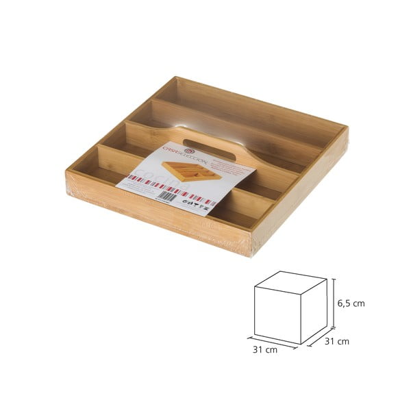 Organizator za pribor iz bambusa Casa Selección, 31 x 31 cm-image-4