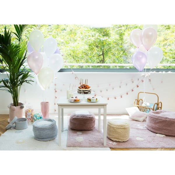 Rožnata pralna ročno tkana bombažna otroška preproga 140x200 cm Noah – Lorena Canals-image-1