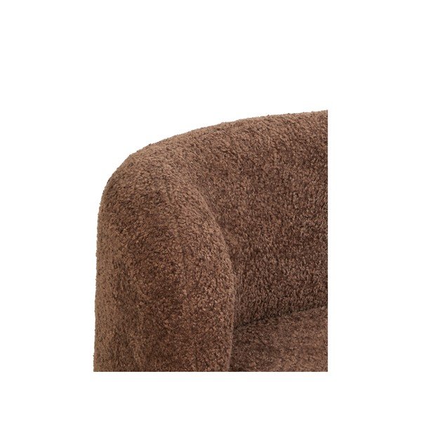 Temno rjava sedežna garnitura iz tkanine bouclé 175 cm Amelie – Light & Living-image-1