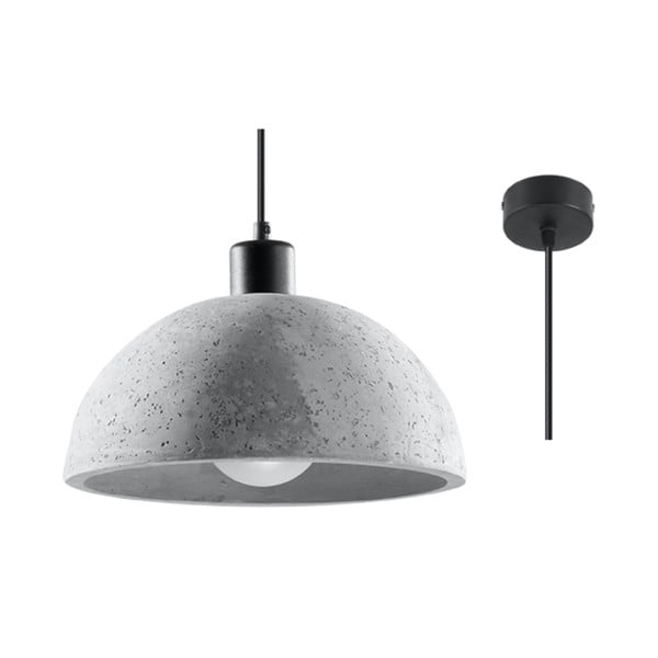 Siva viseča svetilka ø 30 cm Gonzo – Nice Lamps