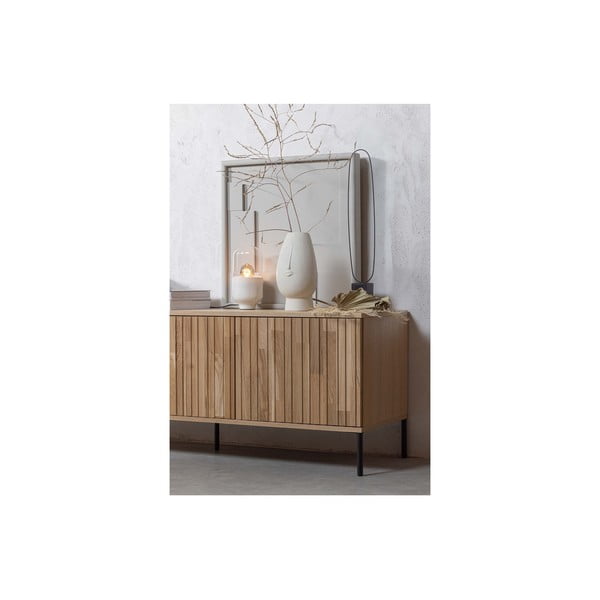 TV omarica v hrastovem dekorju v naravni barvi 150x56x44 cm Gravure – WOOOD-image-4