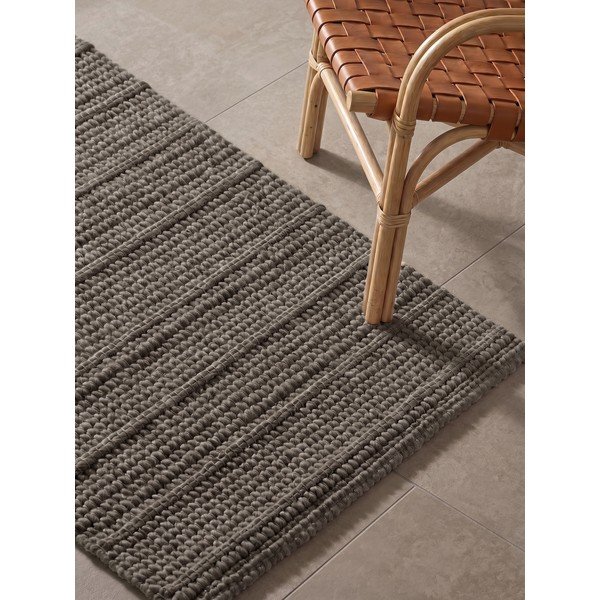 Temno siv/temno rjav ročno tkan volnen tekač 80x250 cm Camden Parker – Ted Baker-image-2