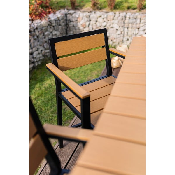 Vrtna jedilna garnitura v naravni barvi za 4 osebe Nova – Bonami Selection-image-2