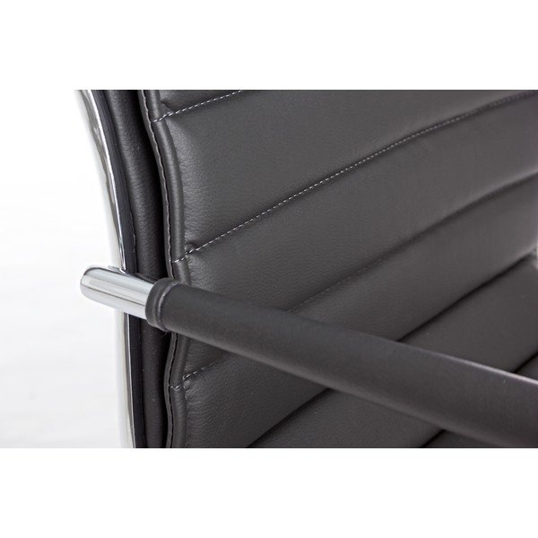 Temno siv pisarniški stol iz umetnega usnja Perth – Yes Everyday-image-1