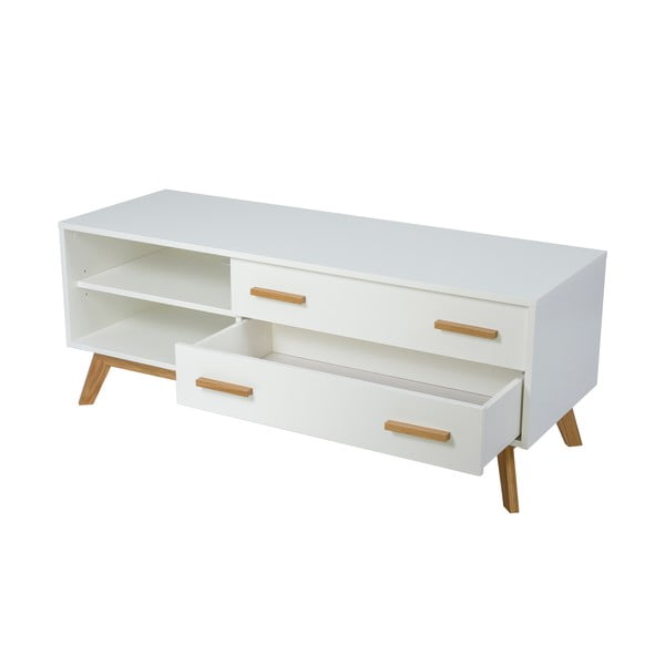 Bela TV omarica 130x50 cm Kensal – Woodman-image-2