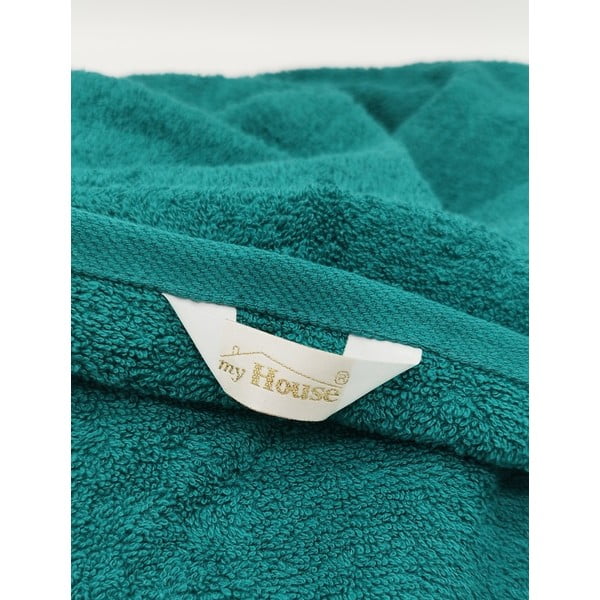 Modrozelena brisača za plažo 100x180 cm Big - My House-image-1
