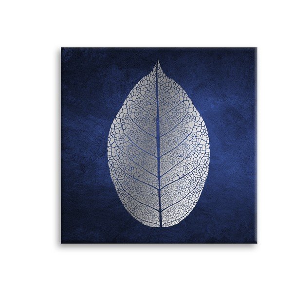 Slika Styler Canvas Silver Uno White Leaf, 60 x 60 cm-image-2