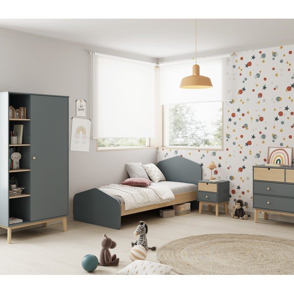 Prašno zelena otroška nočna omarica Estefania – Marckeric-image-1