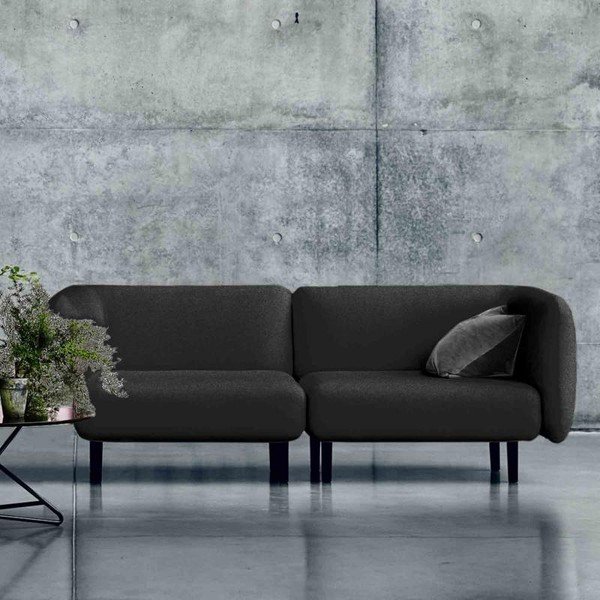 Antracitno siva zofa Softline Elle, 230 cm-image-1