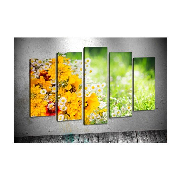 Komplet 5 slik Tablo Center Daisy