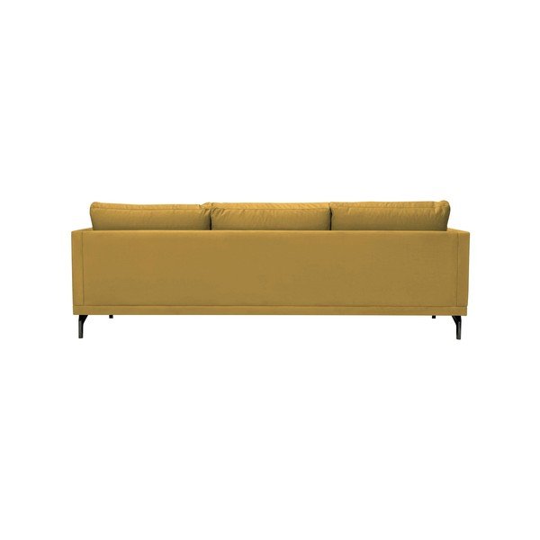 Rumen kavč z naslonom za noge v črni barvi Windsor & Co Sofas Jupiter-image-3