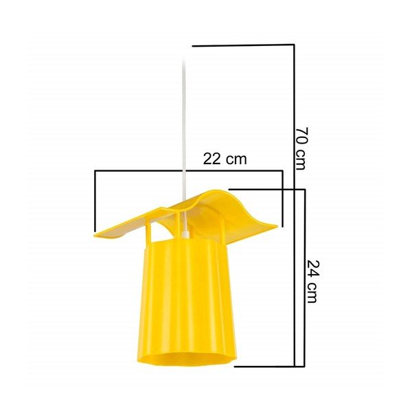 Rumena viseča zunanja svetilka Homemania Decor Luciana-image-2
