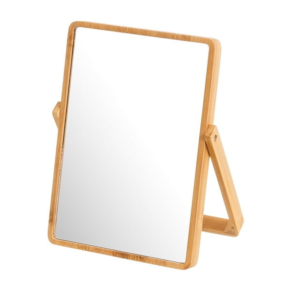 Kozmetično ogledalo z bambusovim okvirjem 20x27 cm – Casa Selección
