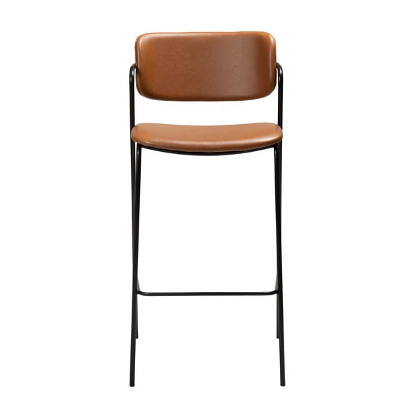 Rjav usnjen barski stol DAN-FORM Denmark Zed, višina 107 cm-image-2