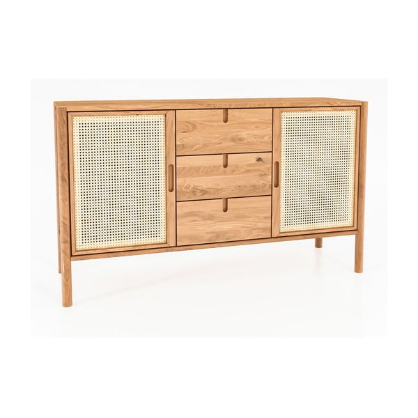 Nizka komoda iz hrastovega lesa 142x84 cm Pola - The Beds