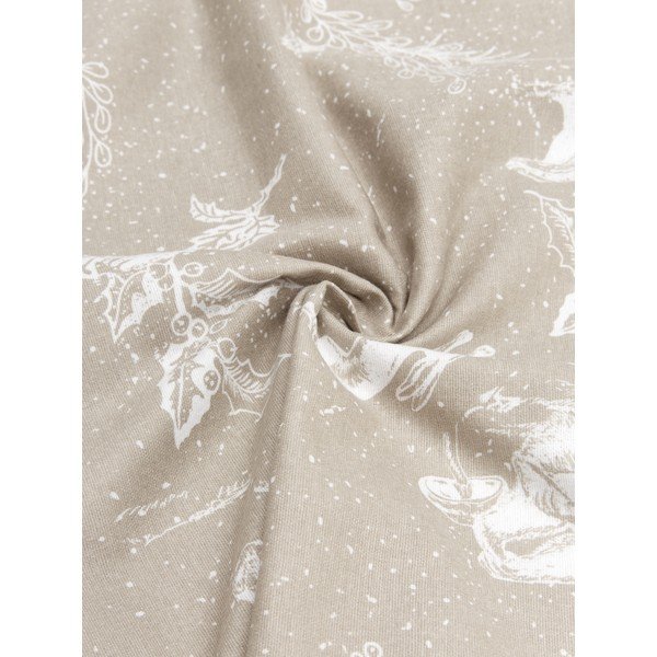 Bež flanelna posteljnina Westwing Collection Animal Toile, 135 x 200 cm-image-1
