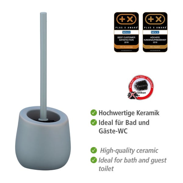 Siva keramična WC ščetka Wenko Badi-image-4