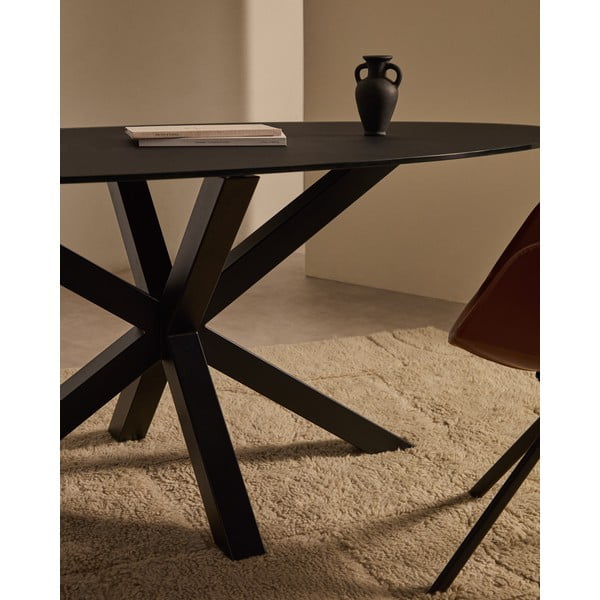 Jedilna miza s stekleno mizno ploščo 100x200 cm Argo – Kave Home-image-2