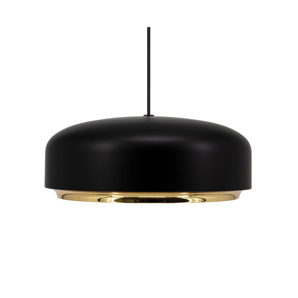 Črna LED viseča svetilka s kovinskim senčnikom ø 40 cm Hazel medium – UMAGE