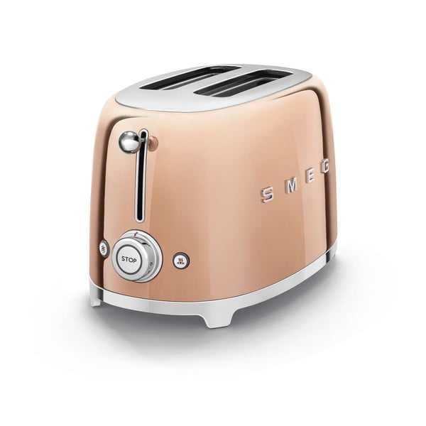 Opekač kruha v barvi rose gold 50's Retro Style - SMEG-image-2