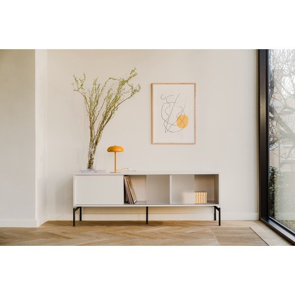 Sivo-bež TV omarica 160x60x42 cm Met – noo.ma-image-1