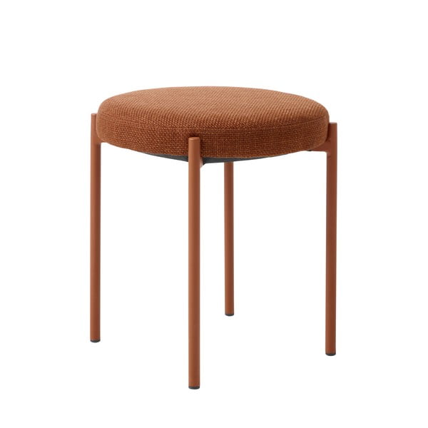 Kovinski stolček v barvi terakote Pelican – Unique Furniture