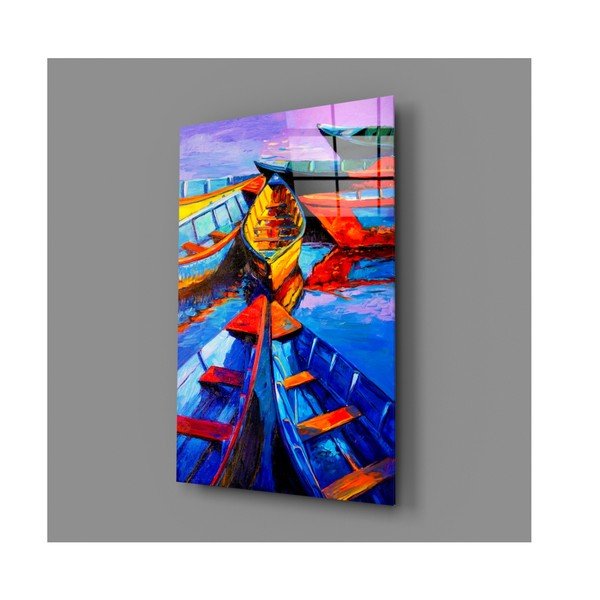 Steklena slika Insigne Boats-image-4