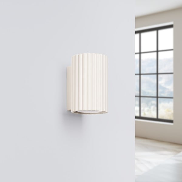 Kremno bela stenska svetilka Gleam – Sollux-image-3