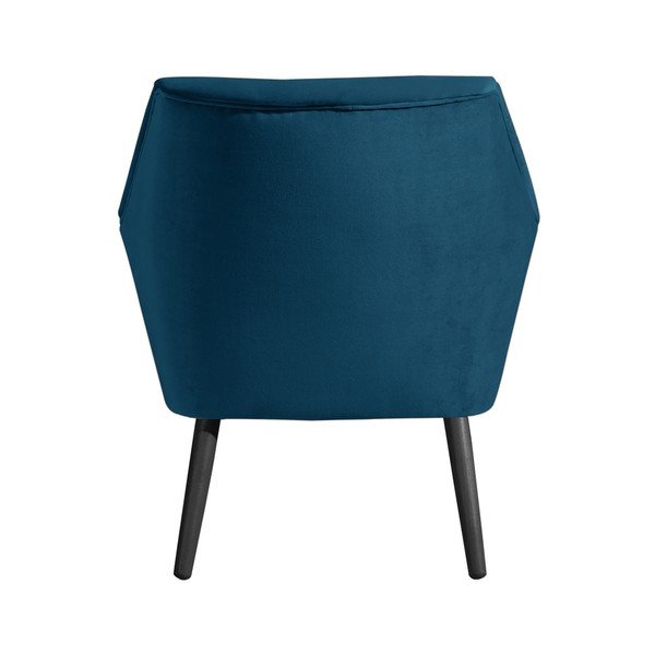 Moder žametni fotelj s črnimi nogami Max Winzer Alegro-image-4