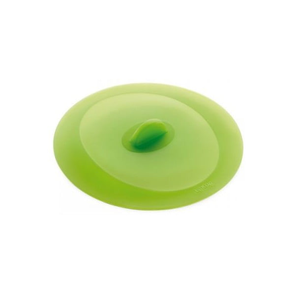 Prilagodljiv silikonski pokrov zelene barve, 17 cm