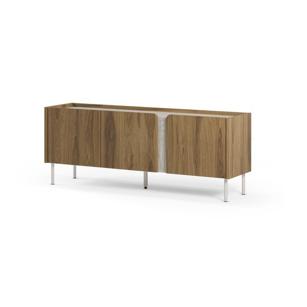 TV omarica v hrastovem dekorju v naravni barvi 140x54x35,5 cm Lucile – Marckeric-image-4