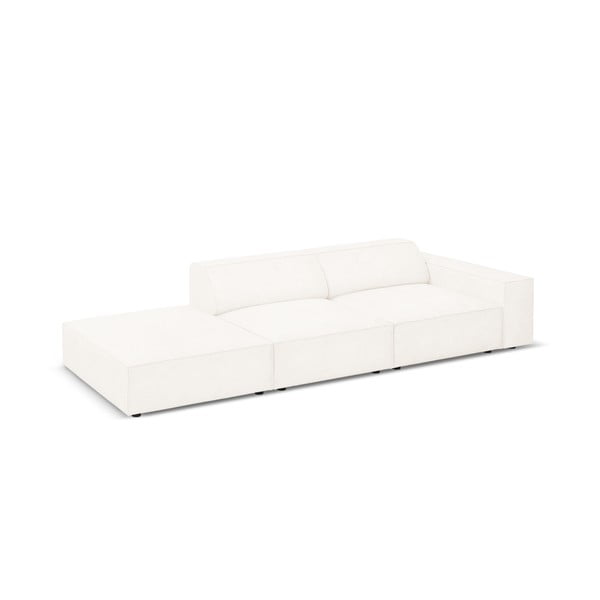 Bež kotni kavč s tkanino bouclé (levi kot) Jodie - Micadoni Home-image-3