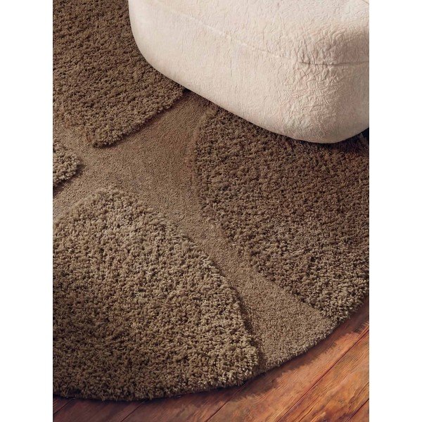 Rjava ročno tkana okrogla preproga ø 160 cm Lambeth Jasper – Ted Baker-image-3