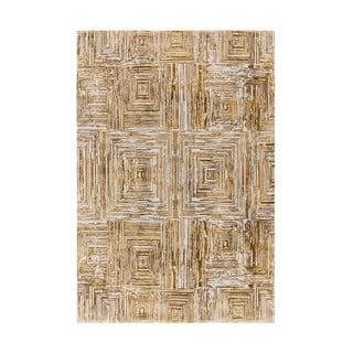 Preproga v zlati barvi 120x170 cm Kuza Lines Gold – Asiatic Carpets