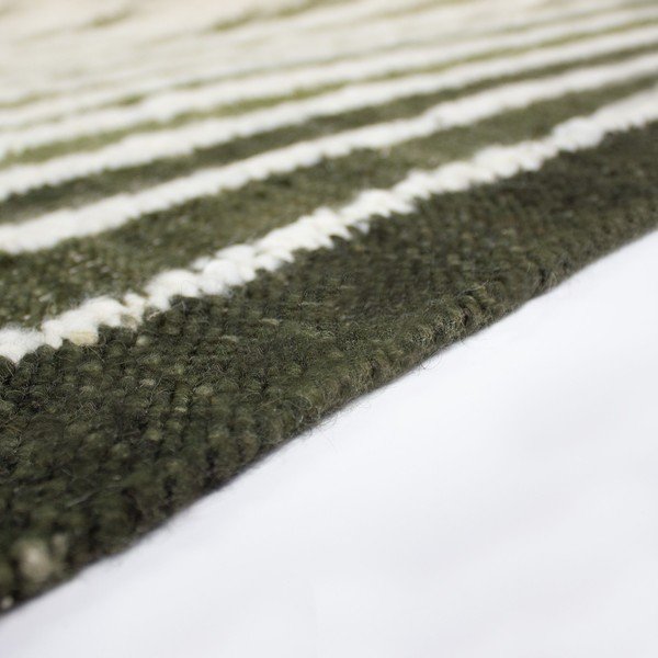 Zelena ročno tkana preproga iz mešanice volne 160x230 cm Boucle Frame – Flair Rugs-image-2