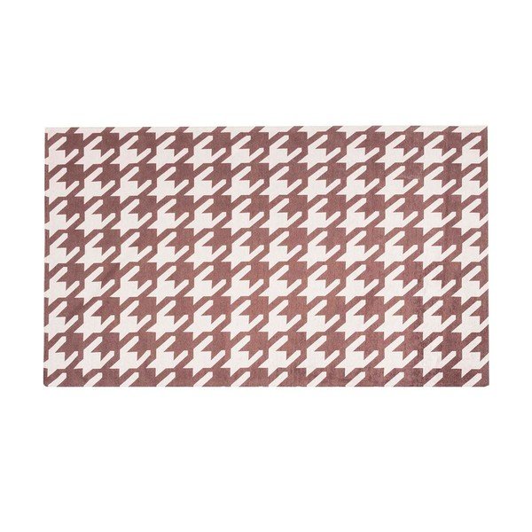 Zelo trpežna kuhinjska preproga Webtappeti Pied de Poule Brown, 130 x 190 cm-image-2