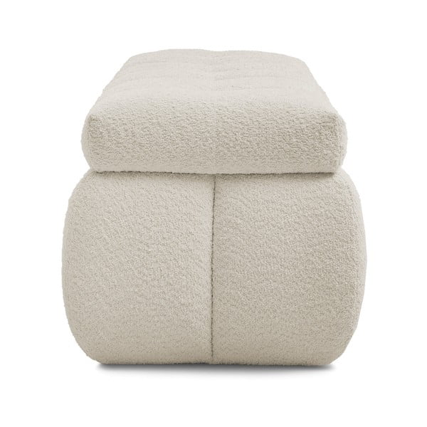 Bež klop iz tkanine bouclé Mont Blanc – Bobochic Paris-image-3