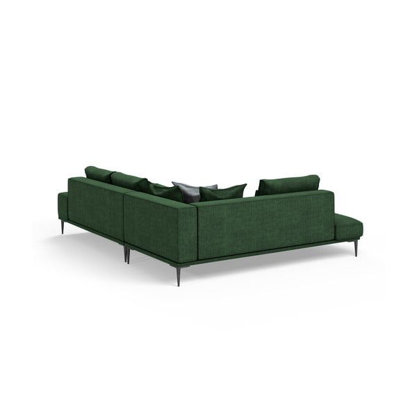 Zelena raztegljiva sedežna garnitura Interieurs 86 Liege, levi kot-image-3
