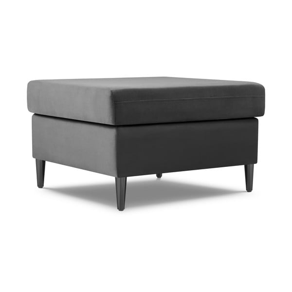 Svetlo siv žameten tabure Kyoto – Cosmopolitan Design-image-1