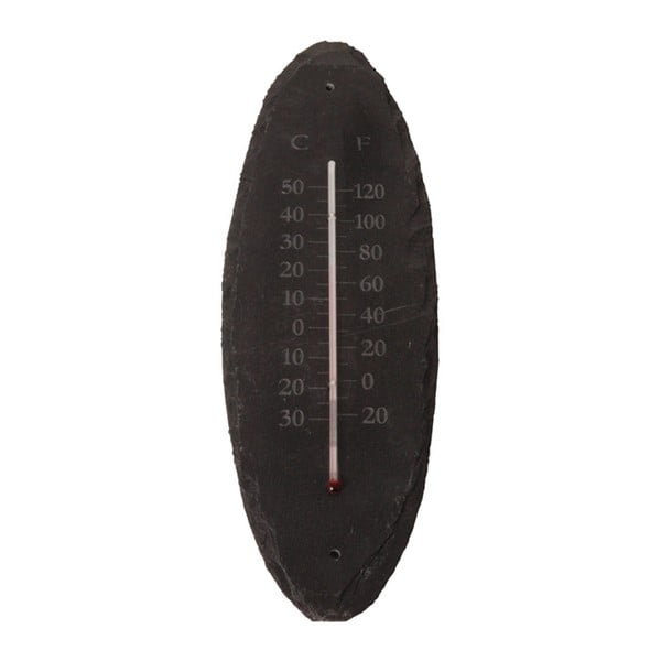 Stenski termometer iz skrilavca Esschert Design, 30 x 10 cm