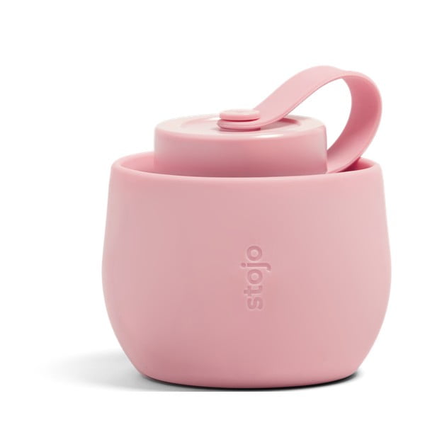 Rožnata zložljiva steklenica Stojo Bottle Carnation, 590 ml-image-1