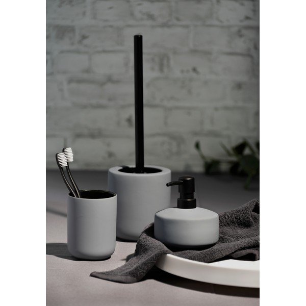 Siva keramična skodelica za zobno ščetko Wenko Avellino-image-1