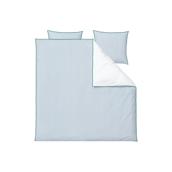 Modra podaljšana posteljnina za zakonsko posteljo iz organskega bombaža 200x220 cm Frame – Södahl