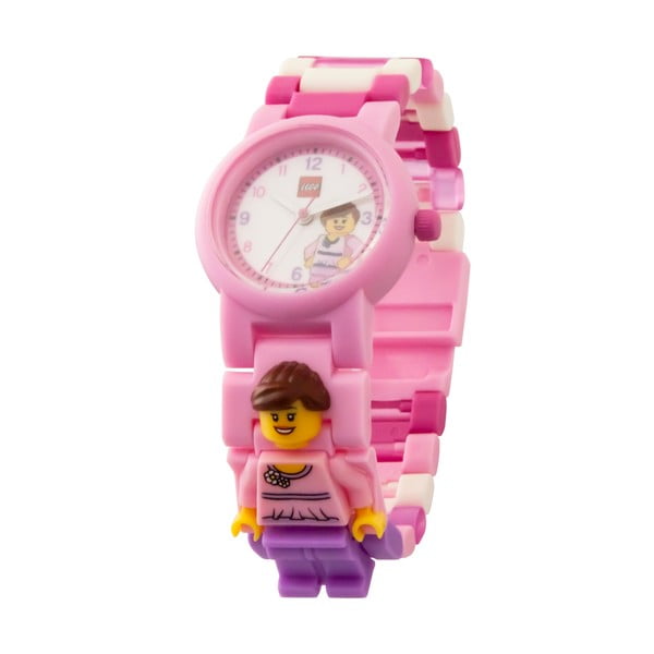 Otroška roza ura s figurico LEGO® Classic