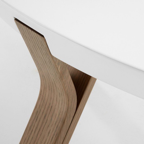 Bela kavna mizica Kave Home Solid, Ø 90 cm-image-1