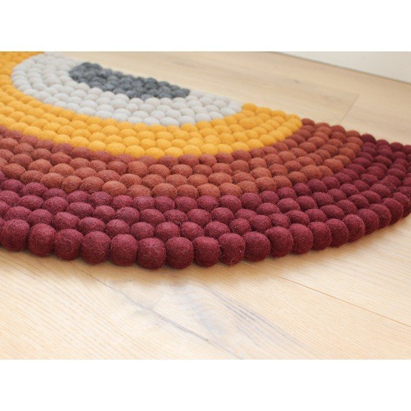 Otroška preproga iz volnenih kroglic Wooldot Ball Rugs Red-image-1