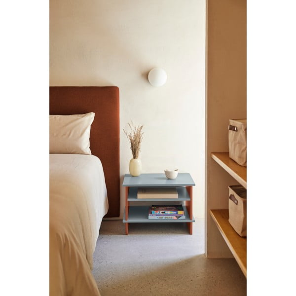 Opečnato oranžna/siva nočna omarica s policami Inari – Teulat-image-1