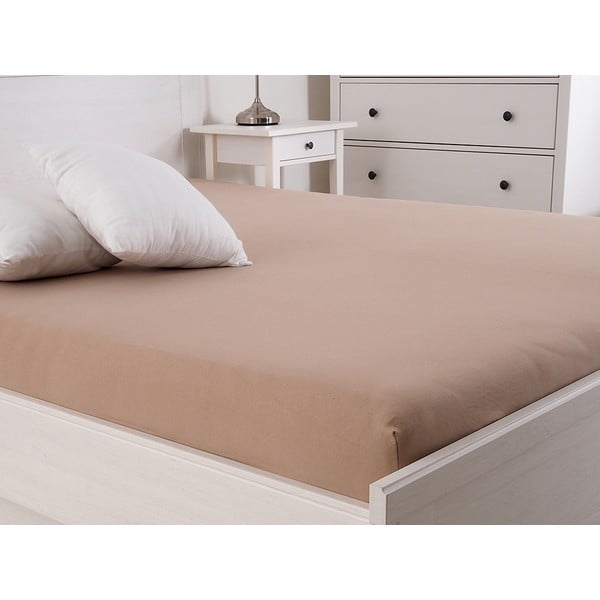 Rjava napenjalna rjuha 160x200 cm – B.E.S.-image-1